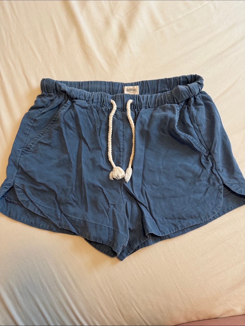 UpWest Women's Navy Drawstring Athletic Shorts